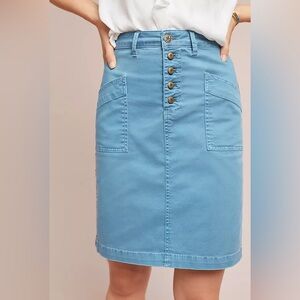 🧵 Pilcro Sky Blue Denim Skirt